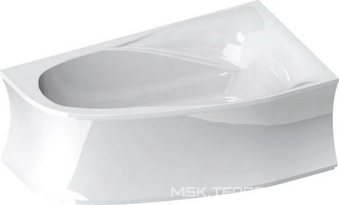 Ванна 1700x1000xh450мм, без панели, ножек, слива-перелива, литой мрамор цв.белый глянец., Селена Правая ZZ Астра-Форм селена Селена Правая