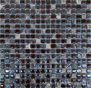 Мозаика Мозаика из стекла на сетке SK10-129 |30x30 Спектр-М Микс стекло SK10-129