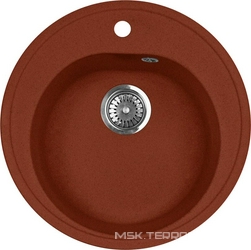 Мойка кухонная AquaGranitEx M-08 красный марс| 50x50x18