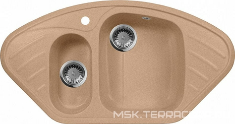 Мойка кухонная AquaGranitEx M-14 песочная| 50x95x17