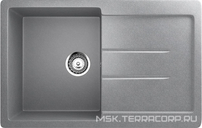 Мойка кухонная Ulgran U-507-342 графитовая| 49x77x19