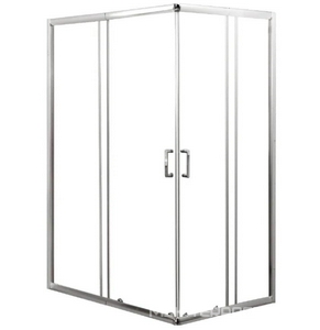 Душевой уголок 1000(1000-1150)х750(750-900)хh1900мм, прямоуг, правый/левый, (стекло прозрачн.5мм, фурн.цв.хром),  ZZ BelBagno Unique UNIQUE-AH-2-100/115-75/90-C-Cr