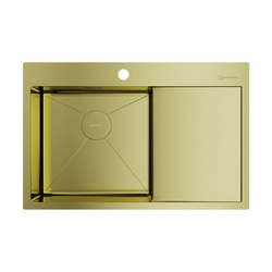 Мойка кухонная Omoikiri Akisame 78-LG-L светлое золото| 51x78x20