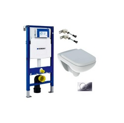 Комплект Инсталляция Geberit Duofix UP320 с кнопкой смыва| 54x35x34