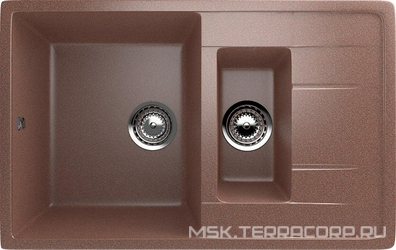 Мойка кухонная Ulgran U-205-307 терракот 49x77x19 Ulgran u-205 s343968