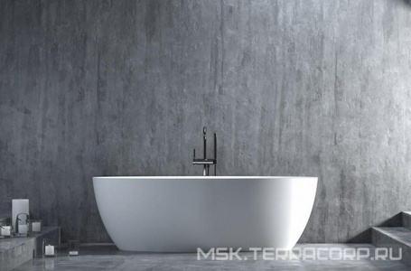 Ванна 1700х800хh580мм, отдельностоящая, литой камень S-Sense, глянцевый, донный клапан Up&Down цв.белый в компл.,  Salini Alda 101912G