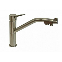 Смеситель Zorg Sanitary ZR 401 KF nickel для кухонной мойки| 5x28x30