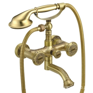 Смеситель Lemark Jasmine LM6614B для ванны с душем, душевой гарнитур в комплекте, цв. бронза, ZZ Lemark jasmine LM6614B