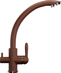 Смеситель Ulgran U-017 307 терракотовый, для кухонной мойки| 14x33x23