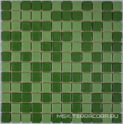 Мозаика 25FL-M-059 (зеленый 10%) интерьерная (чип 2.5x2.5) ZZ|31.5x31.5