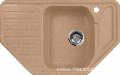 Мойка кухонная AquaGranitEx M-10 песочная 49x79x17 AquaGranitEx m-10 s329727