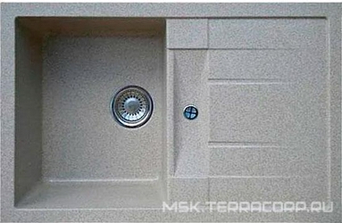 Мойка кухонная Whinstone Коралл 1B 1D серый 50x77x19 Whinstone коралл s227431