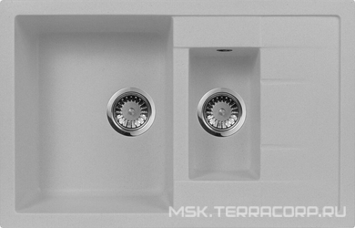 Мойка кухонная AquaGranitEx M-21k серая| 50x78x20
