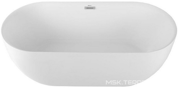 Акриловая ванна, свободностоящая "Delight" 170x78, донный клапан+слив/перелив в комплекте Aquanet delight 00208600
