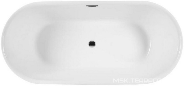 Акриловая ванна, свободностоящая "Delight" 170x78, донный клапан+слив/перелив в комплекте Aquanet delight 00208600