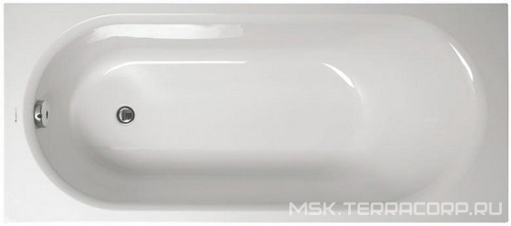 Ванна прямоугольная 150x70xh45см, без панели и каркаса, (акрил цв.белый), Kasandra ZZ