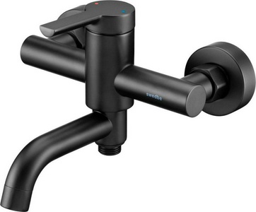 Смеситель для ванны с поворотным изливом, (цв.черный),  ZZ Swedbe Diana 1030B