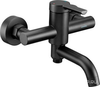 Смеситель для ванны с поворотным изливом, (цв.черный),  ZZ Swedbe Diana 1030B