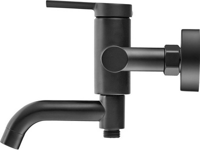 Смеситель для ванны с поворотным изливом, (цв.черный),  ZZ Swedbe Diana 1030B