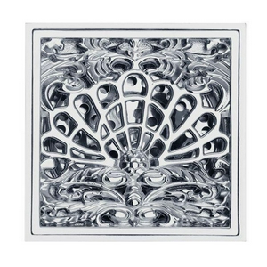 Трап сливной CANYON d40, с декоративной решеткой 100х100 мм, с мех-м обратным клапаном, хром XX Veragio Canyon VR.CAN-2019.CR