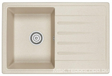 Мойка кухонная Granula Standart ST-7602 бежевая| 50x76x20