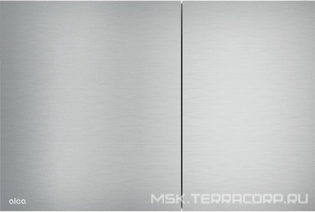 Клавиша двойного смыва для инсталляции, цвет металл/матовый ZZ AlcaPlast Универсал AIR