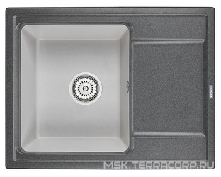 Мойка кухонная Granula Hibrid HI-65 графит-базальт| 50x65x20