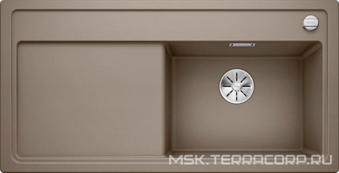 Мойка кухонная Blanco Zenar XL 6S серый беж, правая 51x100x19 Blanco zenar s377889