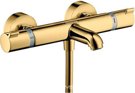 Смеситель термостат для ванны, (цв.полир.золото),  Comfort ZZ Hansgrohe Ecostat 13114990