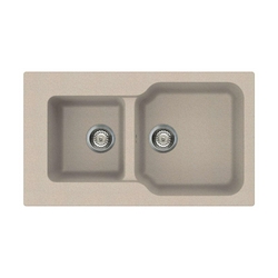 Мойка кухонная Omoikiri Maru 86-2-SA бежевая| 50x86x21