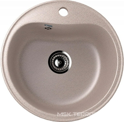 Мойка кухонная Ulgran U-100-302 песочная| 49x49x18