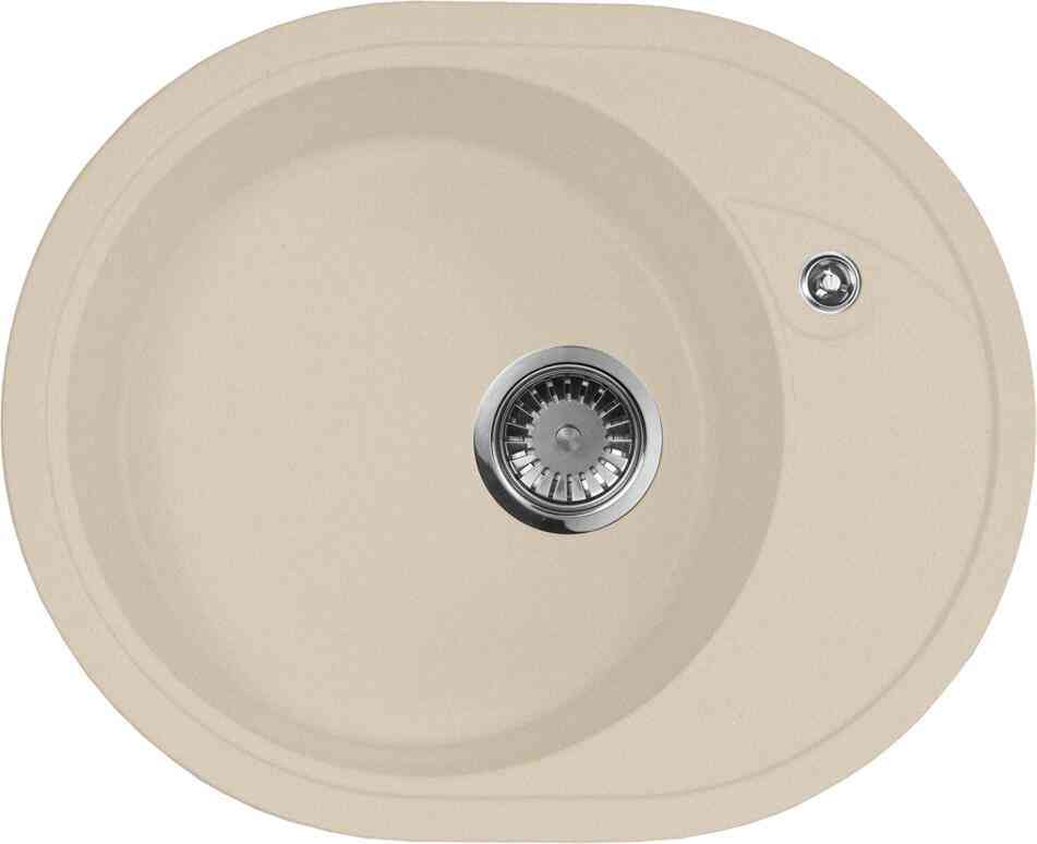 Мойка кухонная AquaGranitEx M-18l бежевая| 46x57x18