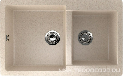 Мойка кухонная Ulgran U-505-328 бежевая| 50x77x21
