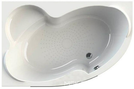 Ванна акриловая " 2", 1500х970x480 мм, левая, БЕЗ каркаса, слива-перелива и панели, белая Radomir Ирма 2-01-0-1-1-216Ч