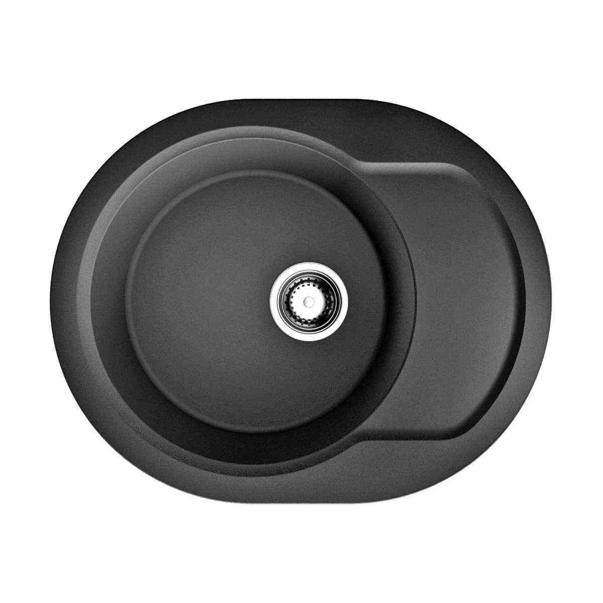 Мойка кухонная Omoikiri Manmaru 62-BL черная| 50x62x20