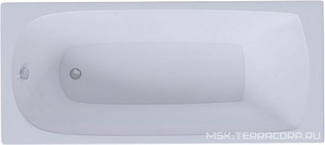 Ванна криловая Акватек "" 160x75, БЕЗ каркаса, панелей и сифона, цв. белый, ZZ Акватек Ника NIK160-0000001