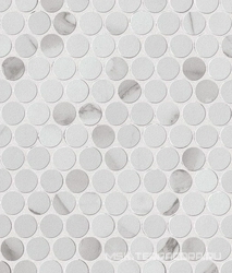 Roma Round Statuario Mosaico ZZ |29.5x32.5