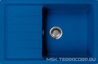 Мойка кухонная AquaGranitEx M-27 синяя| 49x74x20