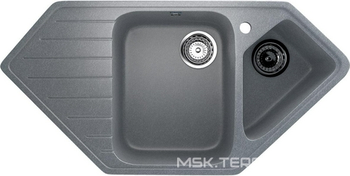 Мойка кухонная Ulgran U-409-342 графитовая| 50x97x20