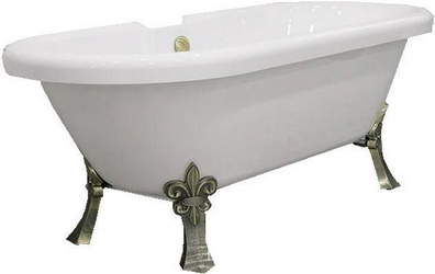 Акриловая ванна Radomir Леонесса 1 175x80 ножки бронза| 175x80x46