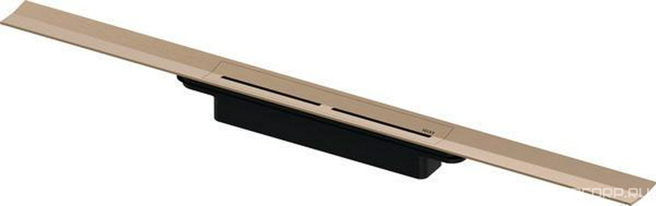 Профиль д/дренажа душа, 800х55мм, укорачив.,монтаж на плиточн.клей над бетон.стяжкой,БЕЗ сифона арт.673002,(цв.сатин,красный,позолочен),Тесе ZZ Tece Tecedrainprofile 670803