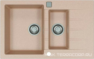 Мойка кухонная Alveus Cadit Granital 70 terra| 50x79x20