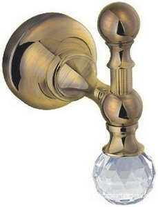 Крючок (цв.бронза, Swarovski),  ZZ Cezares Olimp OLIMP-HK-02-Sw