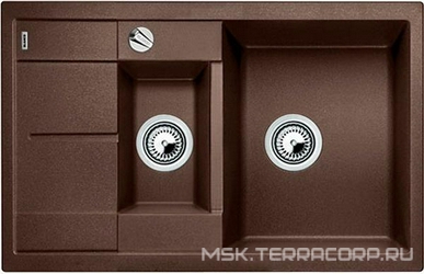 Мойка кухонная Blanco Metra 6 S Compact кофе| 50x78x19