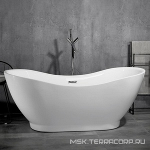 Ванна акриловая свободностоящая 1700x780x690 мм, в комплекте слив-перелив и донный клапан, (цв.белый), Vita ZZ Swedbe vita 8835