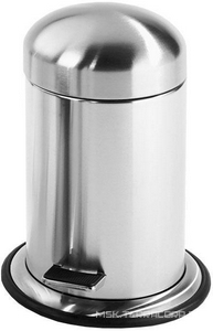 Ведро 17xh31см, с педалью и крышкой, (цв.сталь матовая), TE 30 ZZ Decor Walther Универсал 0608176