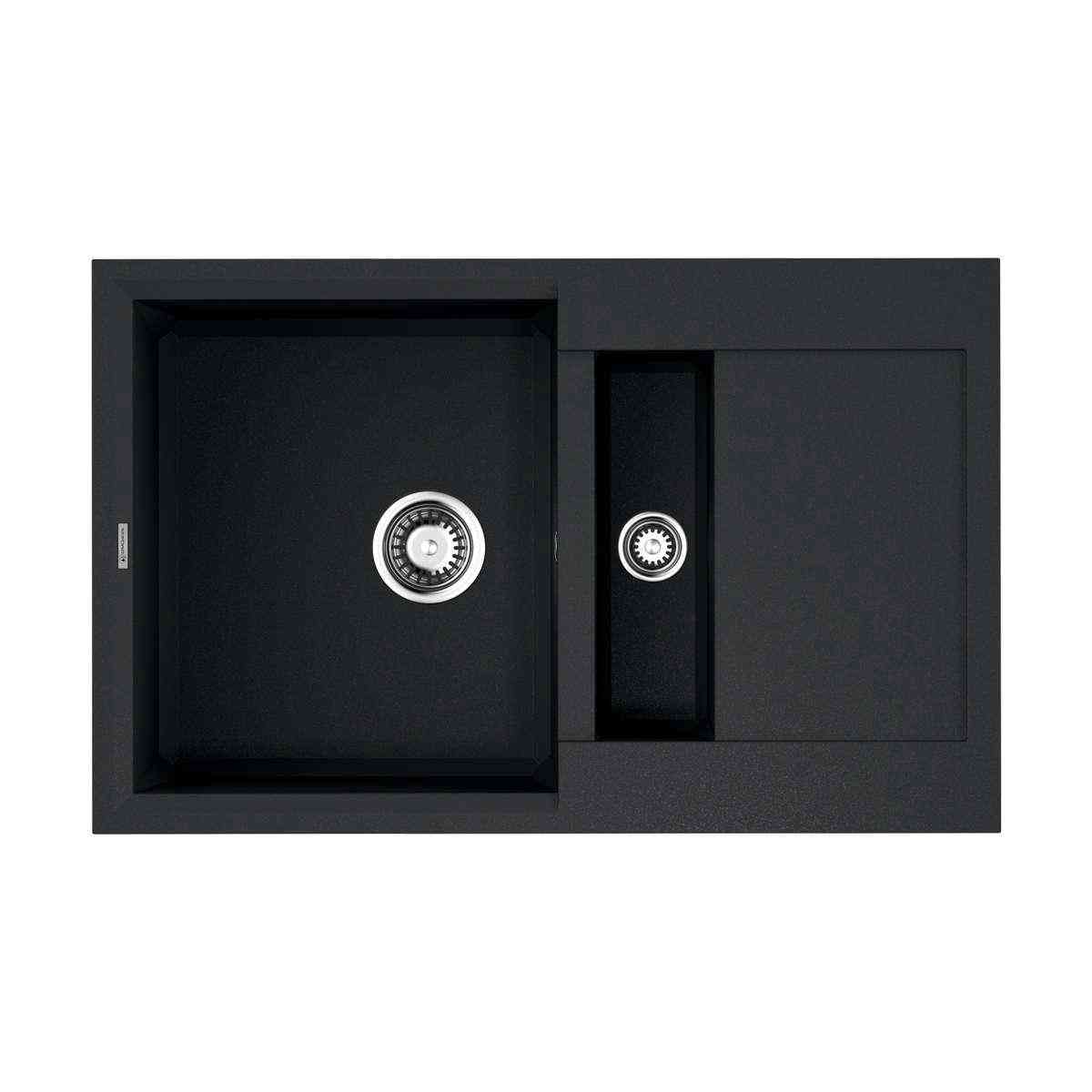 Мойка кухонная Omoikiri Sakaime 78-2-BL черная| 50x78x23