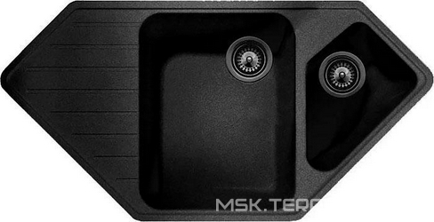 Мойка кухонная Whinstone Андора черный металлик 50x97x18 Whinstone андора s323152