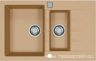 Мойка кухонная Alveus Cadit Granital 70 beige| 50x79x20