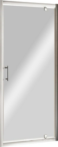Дверь в нишу 900(880х910)хh1900мм, правая/левая, распашная, вход 620мм, (стекло прозр. 6мм, фурнит. цв.хром),  ZZ Cezares Eco ECO-O-BA-1-90-C-Cr